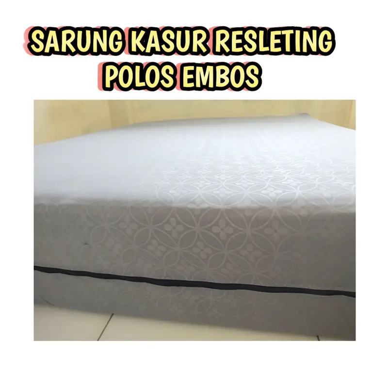 SARUNG KASUR RESLETING POLOS NO.1 180X200X20 BAHAN COTTON DISPERS 2