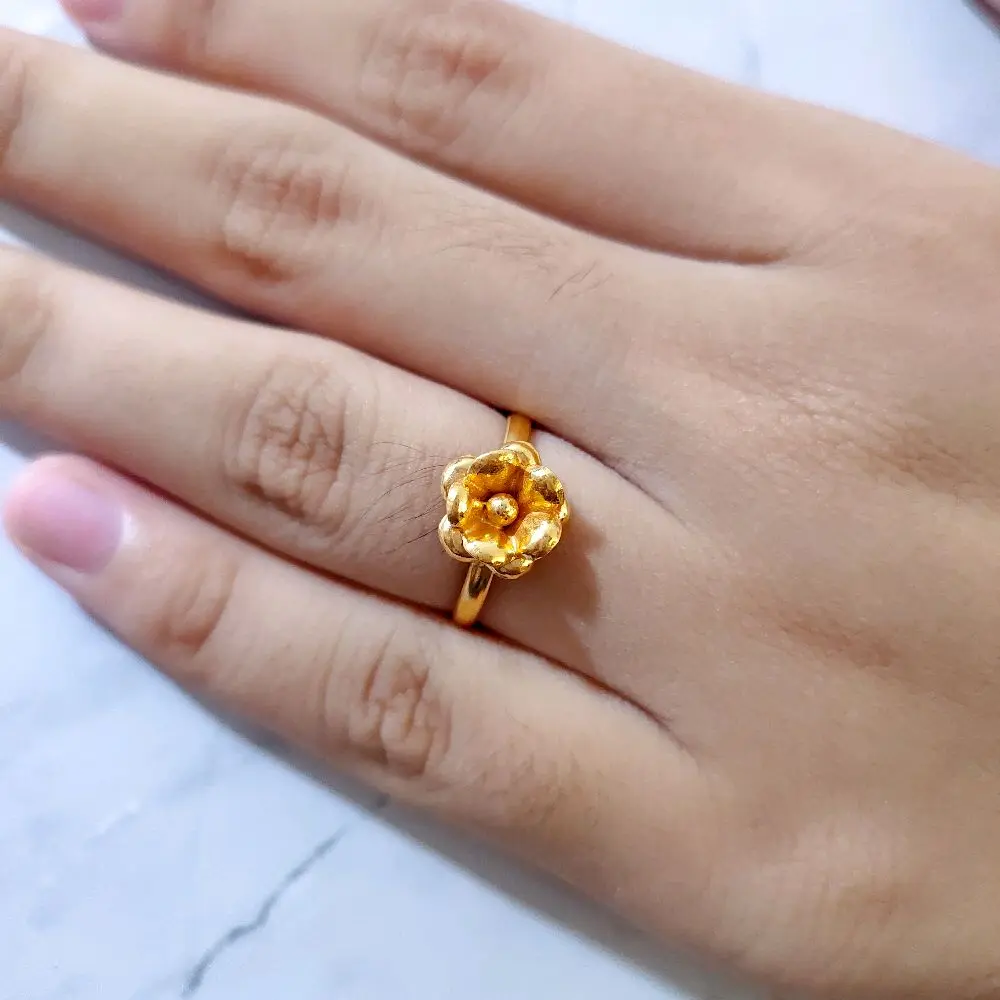 cincin kembang mawar | berat 1gr