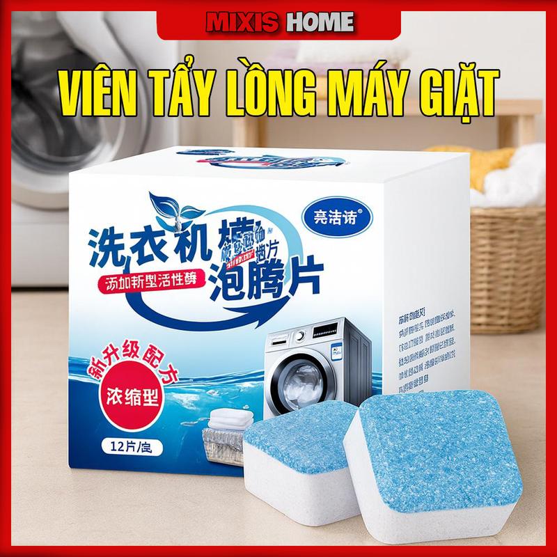  Viên Tẩy Lồng Máy Giặt Làm Sạch Vệ Sinh Và Diệt Khuẩn Hiệu Quả dạng viên đóng túi dễ sử dụng - GD104 