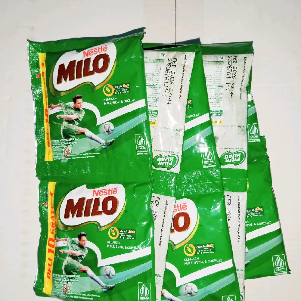 Nestle Milo 22 Gram 1 Renteng isi 10 Pcs + 1 Pcs