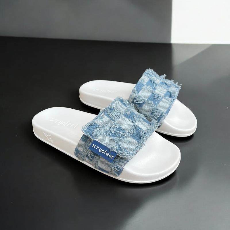 FULL BOX Dép Nam Nữ Quai Xé Dán Điều Chỉnh from chân XC 74 Đế Bằng Slipper DéP Quai Ngang Tăng Chiều Cao Chất Liệu Quai Da Đế IP Siêu Nhẹ