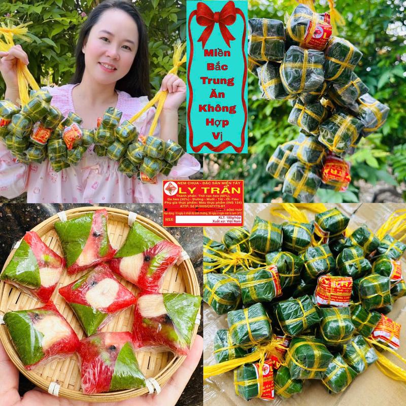  30 chiếc nem chua gói lá chuối-Nem Lai Vung gói lá chuối truyền thống loại ngon trọng lượng 18gr mỗi viên-không hợp vị KH BẮC+TRUNG 