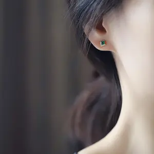 Jewelry Lover - Ear-21 - Anting - Smeraldo - Korean Style COD