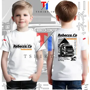 Kaos Anak Truck Rebecca | Kaos Truk Terlain Keren Anak Cowo dan Cewe, Bahan Katun - Fashion