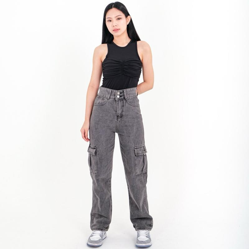 [LUXE.DLABEL] - Jeans 143 | Celana Panjang Highwaist Wanita Jeans Wanita Polos Ripped Jeans Highwaist Jeans Wanita Skinny Jeans Highwaist Baggy Wideleg Boyfriend 6
