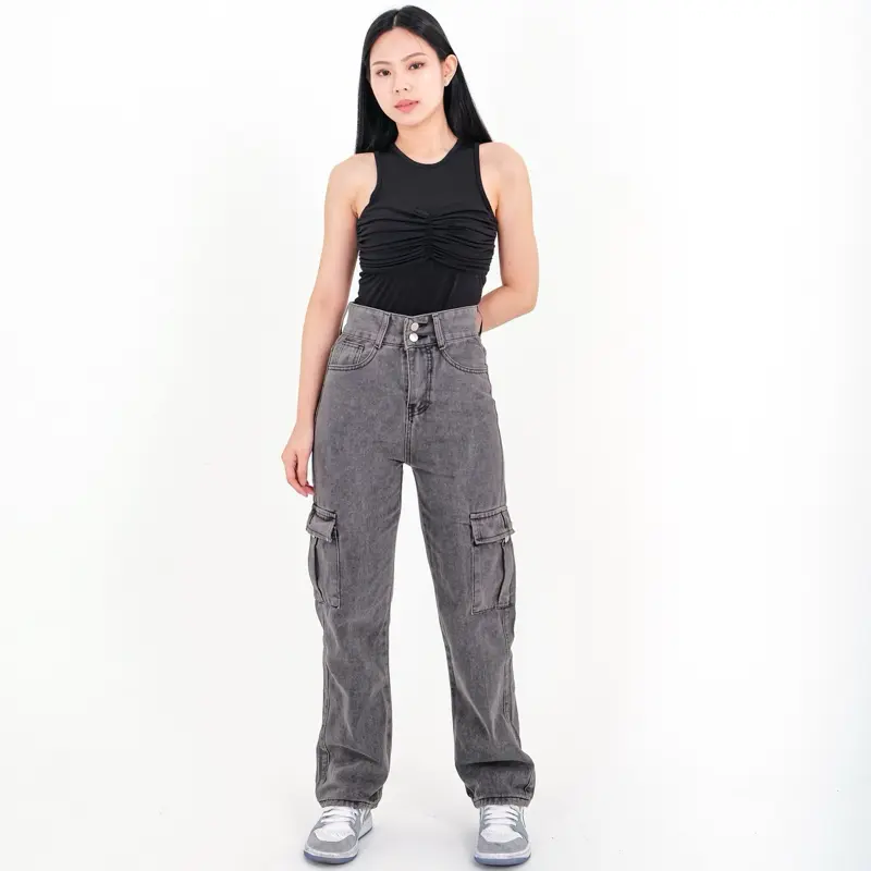 [LUXE.DLABEL] - Jeans 143 | Celana Panjang Highwaist Wanita Jeans Wanita Polos Ripped Jeans Highwaist Jeans Wanita Skinny Jeans Highwaist Baggy Wideleg Boyfriend 6