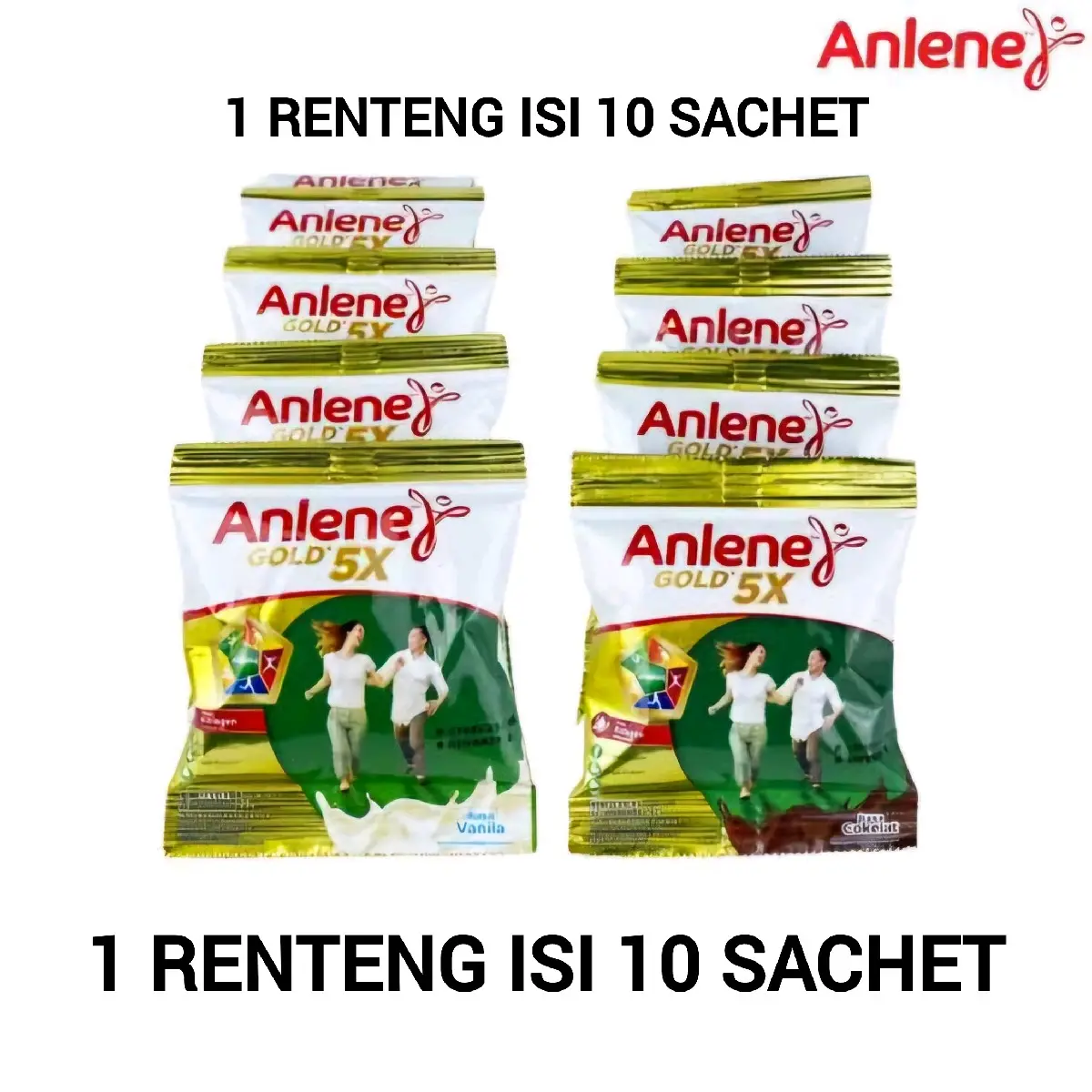 ANLENE GOLD SACHET 1 RENTENG ISI 10 SACHET