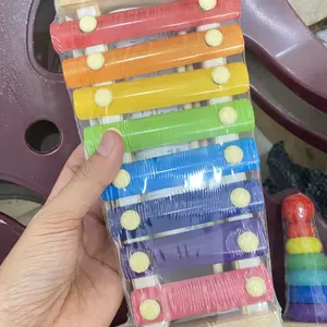 Sensorik pendidikan Jam bola Mini Puzzle 3d Bentuk Geometris Gambang Mainan anak-anak