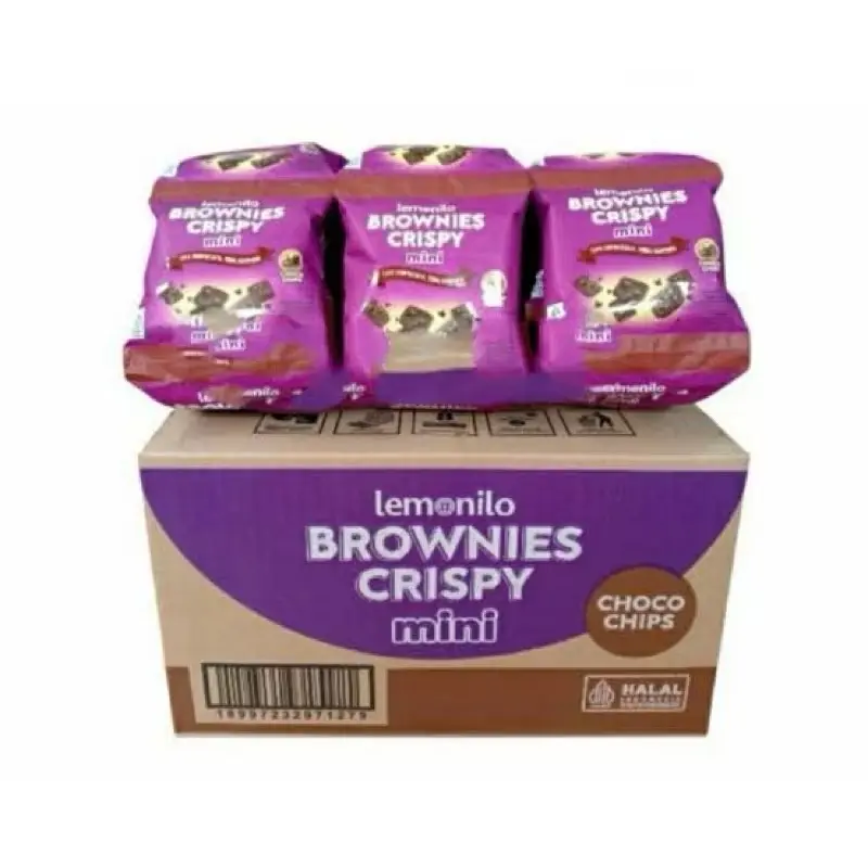 ￼[BACA DESKRIPSI] LEMONILO BROWNIES CRISPY CHOCOLATE @9G | LEMONILO CHOCO CHIPS | SNACK CIPUNG | LEMONILO BROWNIES COKELAT