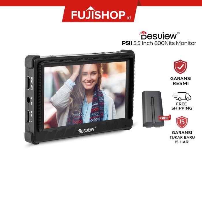 Gambar Desview P5II 5.5 Inch HDMI On-Camera / Desview P5II Camera Field Monitor Touch Screen Garansi Resmi - P5 II Only dari FUJISHOPid Kota Administrasi Jakarta Pusat Tokopedia