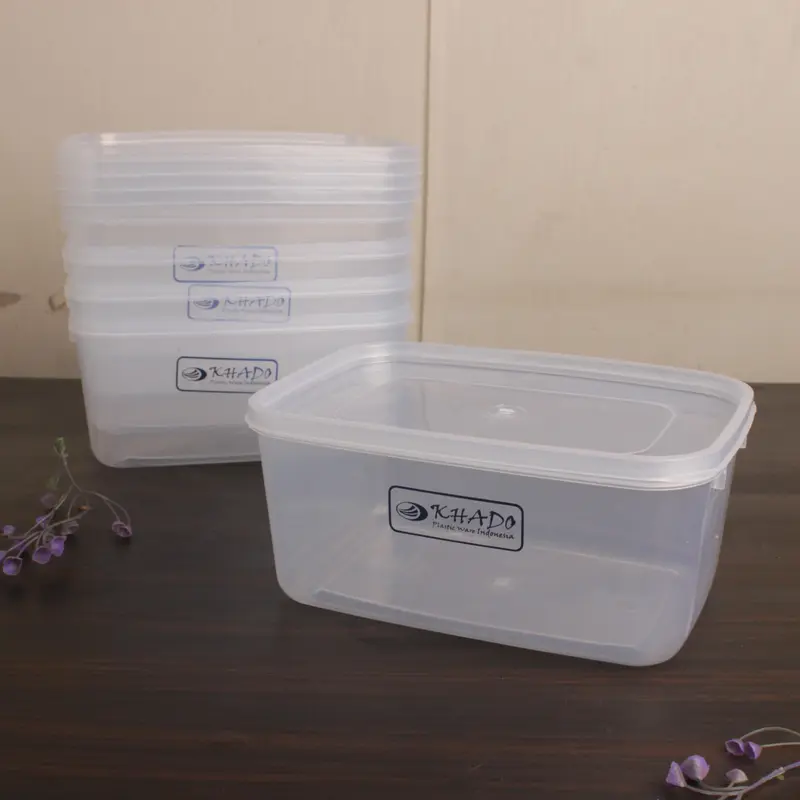 (ISI 6PCS )WADAH PENYIMPANAN MAKANAN KHADO PACK 1000 ML DAN 1800 ML PLASTIK TRANSPARANT 0