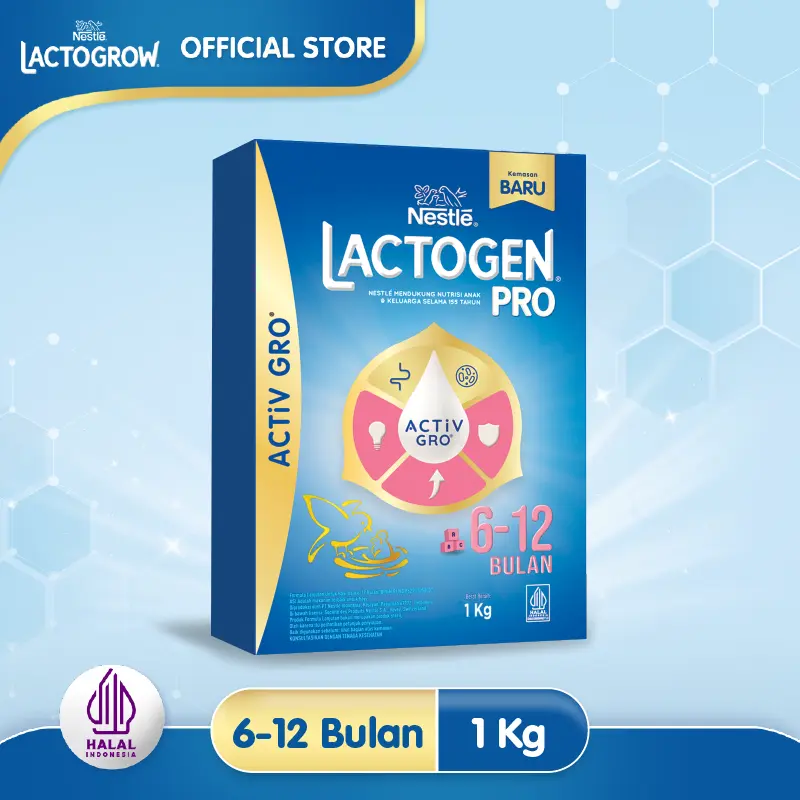 Nestlé LACTOGEN 2 Formula Lanjutan 6-12 bln Box 1Kg