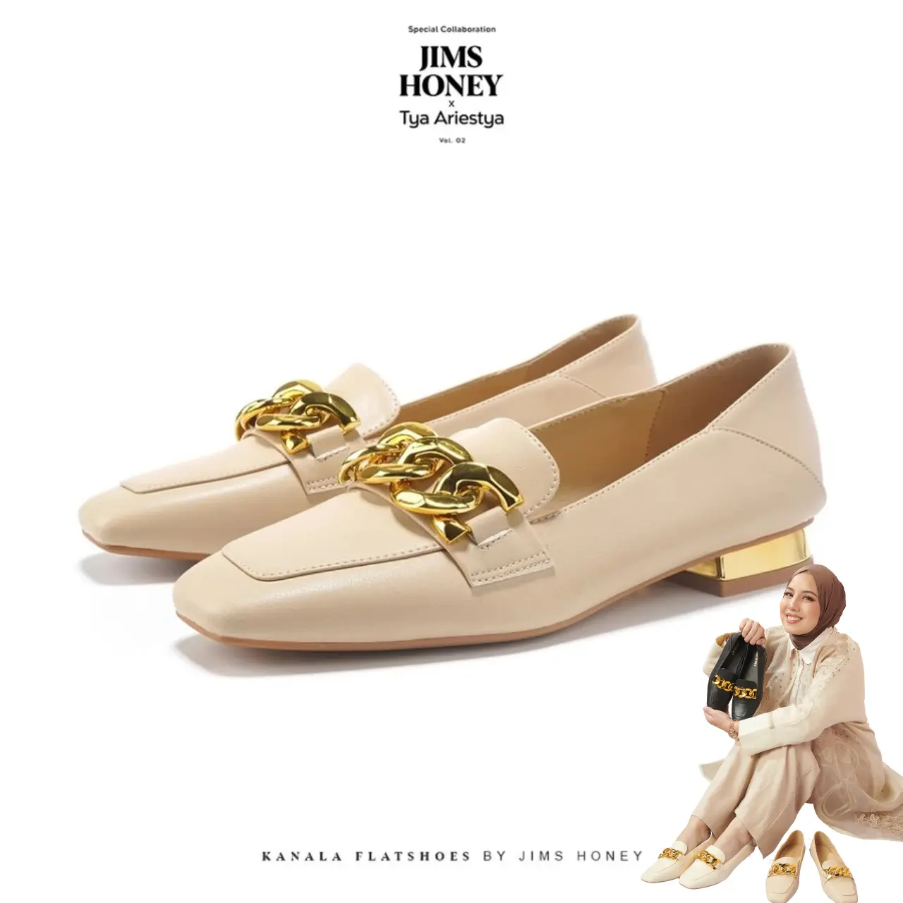 JIMS HONEY X TYA ARIESTYA - Flat Shoes Wanita Kanala Flatshoes