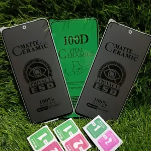 TG Tempered INF SMART 8/8 PRO  Anti Gores Matte Privacy Anti SPY Antigores Cover Hitam 100D Film Ceramics HD Explosion-proof