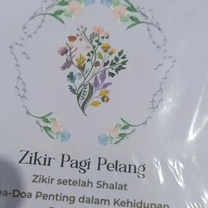 Buku Ceria Zikir Pagi Petang + Audio, Dzikir Setelah Shalat & Doa-Doa Penting, Ukuran Saku 9.5x9.5 cm, Softcover Glossy, 144 Halaman, Bonus Audio