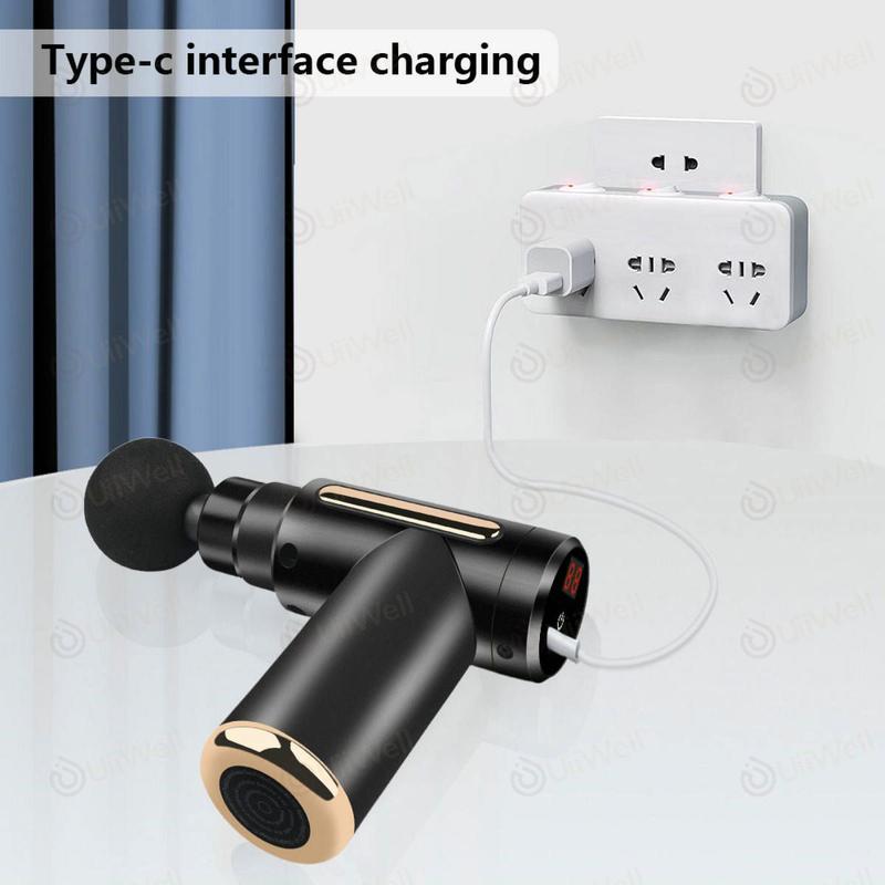 Alat pijat Elektrik/massage gun/alat pijat/electric/Alat Terapi otot Alat Relaksasi otot Fasia Muscle Massager Gun Pijat Serbaguna Pengecil 5