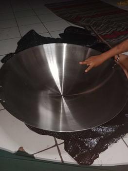 Product Review of [BELI LOKAL] ABS (COD) Wajan Stainless 555 Tebal Ukuran 30 32 34 36 38 40 47 50 55cm KUALITAS PREMIUM GRATIS ONGKIR nasi penggorengan Nasi Penggorengan Steel Kitchenware from M**a 1