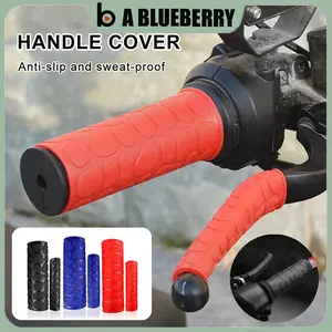 A BLUEBERRY 4PCS/Set Pelindung Handle Rem Dan Handle Motor Karet Handle Rem Kopling Motor Universal Handgrip Hanfat Grip Motor Universal