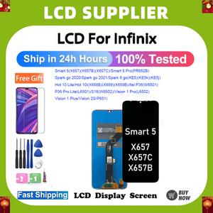 For Infinix Smart 5(X657)/Smart 5 Pro/Spark go 2020 2021/Spark 6 go(KE5)/Hot 10 Lite/Hot 10i(X659)/Itel P36(W6501)/P36 Pro Lite/S16/Vision 1 Pro,1 Plus,2S(P651)Lcd,Phone Touch Screen.
