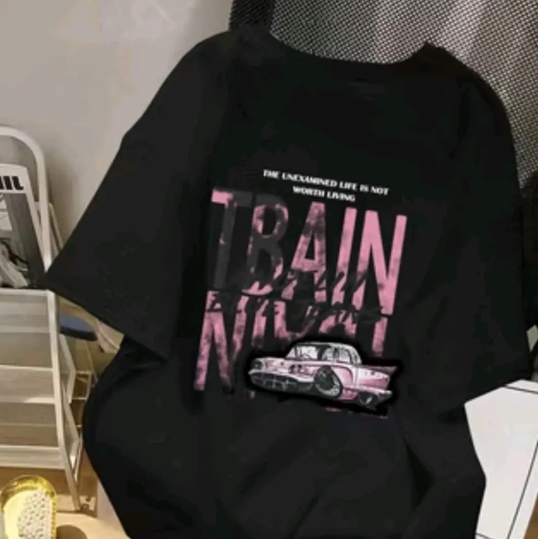 T-shirt Wanita Atasan Korean Style Kaos Oversize Kekinian By PINKCUTEEE
