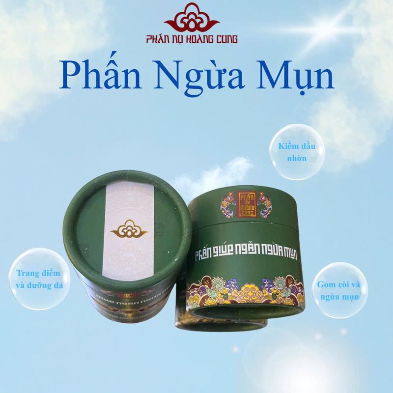   FS  Phấn Trang Điểm Dưỡng Da Dành Cho Da Dầu Mụn Kiềm Dầu Hỗ Trợ Gom Còi Ngừa Thâm Mụn Phấn Nụ Hoàng Cung - Phấn Ngừa Mụn 25g 