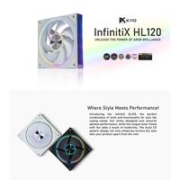 Gambar KYO InfinitiX HL120 Fan ARGB 120mm 4 pin PWM 3 pin ARGB Sync InfinitiX Fan case Black White ARGB - BLACK Forward dari KYO Indonesia_NEW Kota Administrasi Jakarta Utara 2 Tokopedia