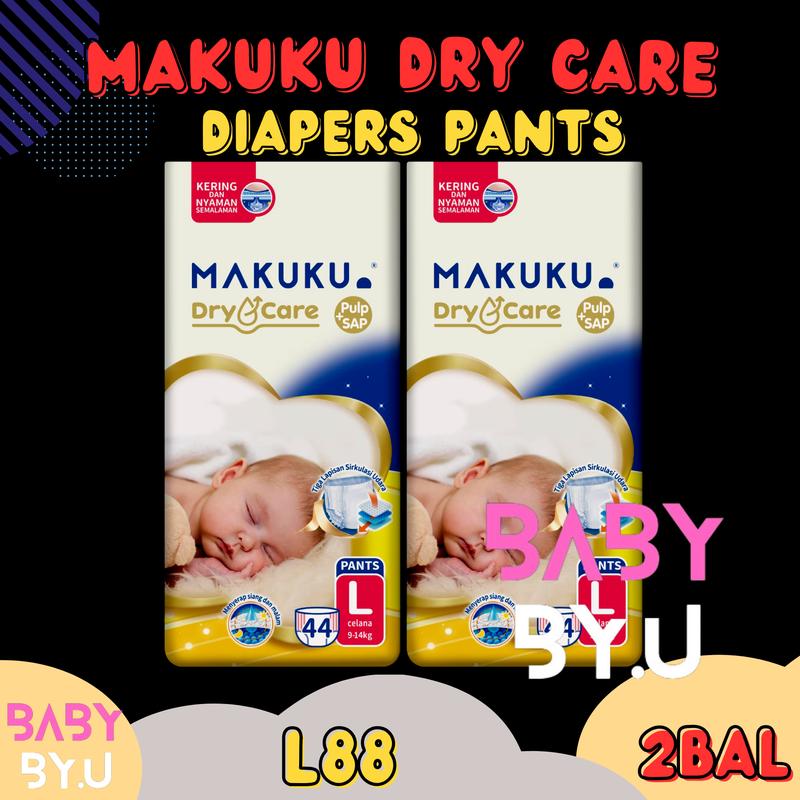 MAKUKU DRY CARE JUMBO DIAPERS PANTS L Popok Bayi 1