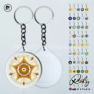 [KEYRING PRESS] UNIVERSITAS NASIONAL POPULER Gantungan Kunci Keychain Aksesoris Souvenir KAMPUS MAHASISWA INDONESIA