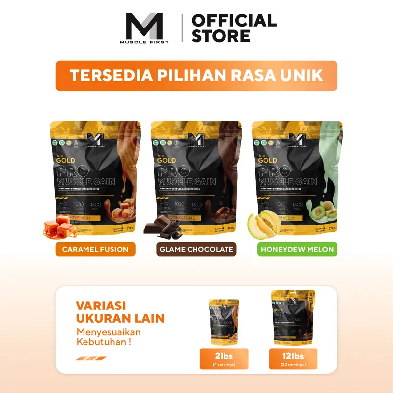 MUSCLE FIRST Pro Muscle Gain 6lbs/2721gr - Suplemen Fitness 1