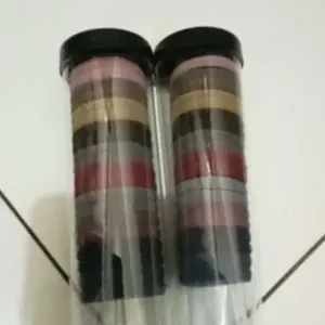 BISA COD F5588 Ikat Rambut Tabung Wanita Isi 20 Pcs / Karet Rambut Anak / Karet Tabung / Ikat Rambut Polos Warna Warni Import Fashion