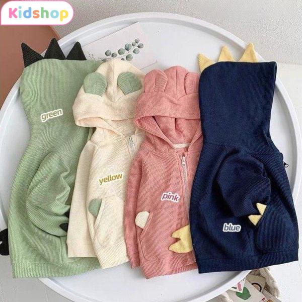 Kidshop Áo Khoác Chống Nắng Chất Liệu Cotton Tổ Ong Mềm Mịn Thấm Hút Mồ Hôi Tốt Cho Bé Từ 7 Đến 18kg