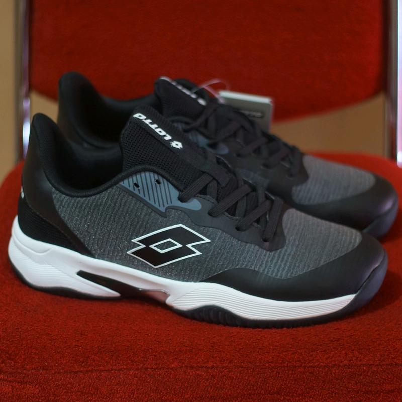 SEPATU SPORT LOTTO UNISEX Tennis Cale Black 44