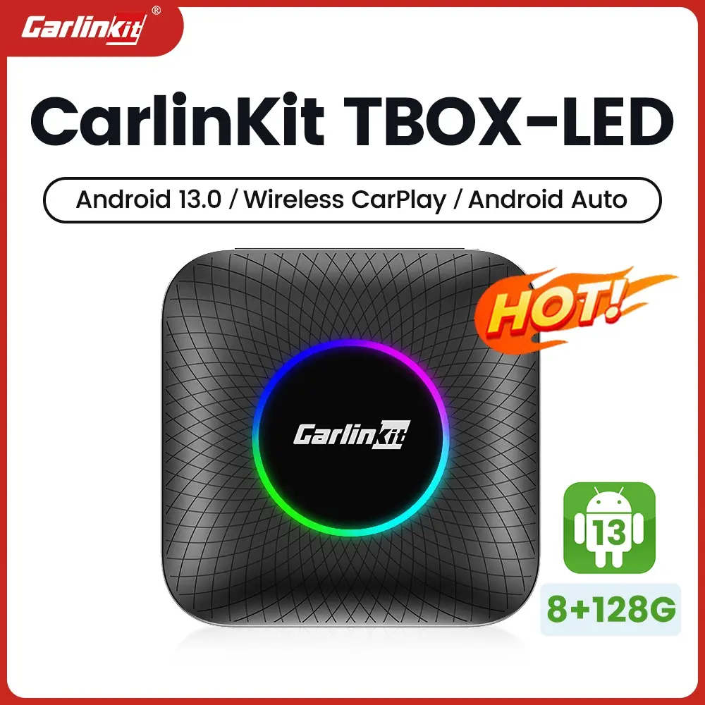 CarlinKit Android 13 CarPlay Ai Video Box Apple CarPlay Android Auto Wireless Adapter 8-Core QCM6225 apple carplay