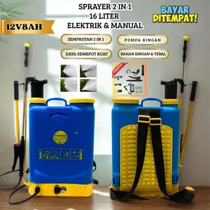 ( KHUSUS LIVE DISK 50%) FARMLAND Sprayer 16 Liter 2in1 Elektrik dan Manual Otomatis Elektrik Alat Semprot Pertanian 16L