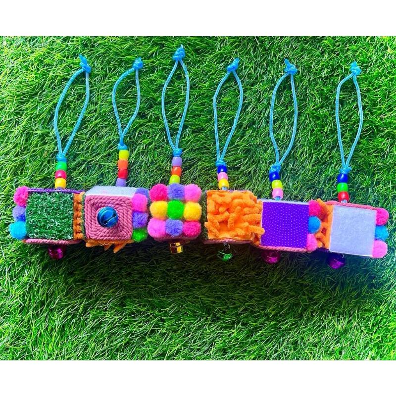 Mainan Montessori Sensory Cube Mainan Motorik Bayi 3