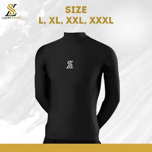 Baselayer Football Manset Lengan Panjang Thumbhole, Baju Olahraga Sepeda Lari Futsal Sepakbola Voli Renang