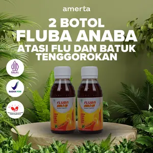 Madu Fluba Anaba 2 Botol - Madu Flu dan Batuk - Untuk Anak & Dewasa