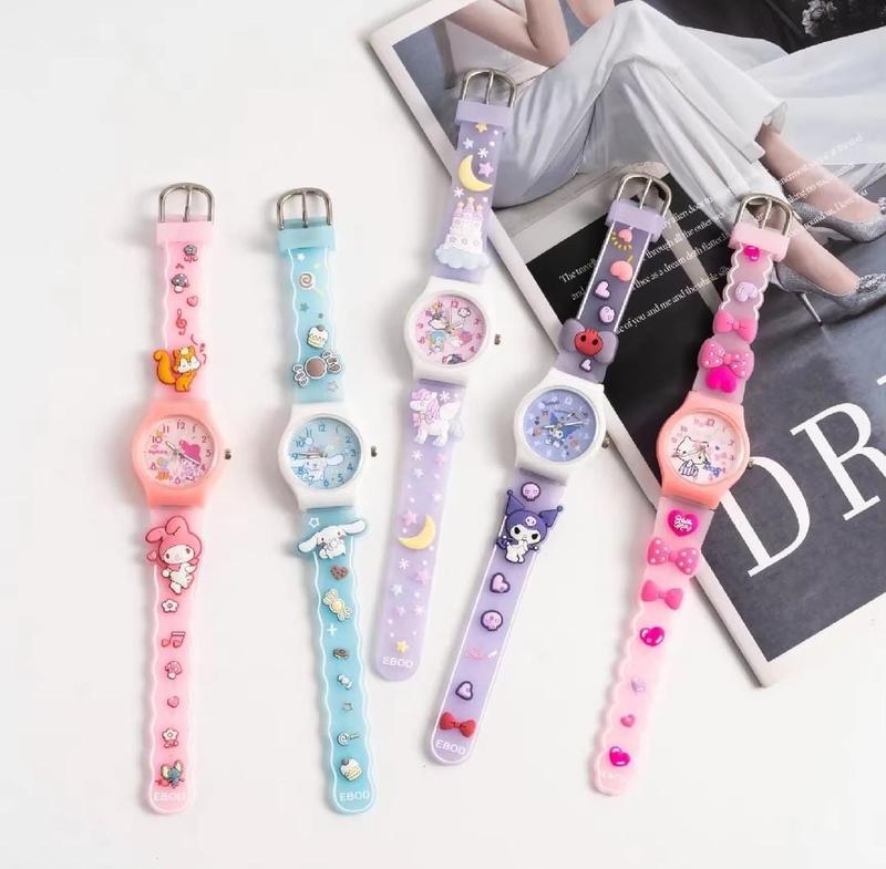 Product Introduction of Jam Tangan Anak Lucu Gelang Cinamorol Jam Tangan Karakter 3D Hello Kitty Kuromi Melody Mainan Anak 33