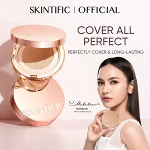 [Doktif Approved]  SKINTIFIC Cushion Cover All Perfect Air Cushion High Coverage Poreless&Flawless Foundation Long-lasting SPF35 PA++++