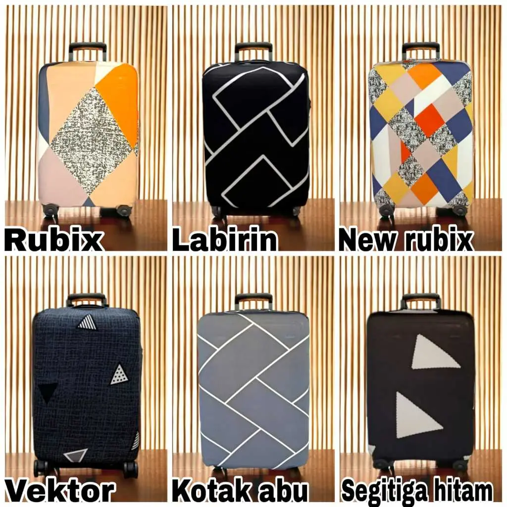 Sarung PELINDUNG Koper Elastis/Cover Motif PREMIUM Kualitas Tinggi