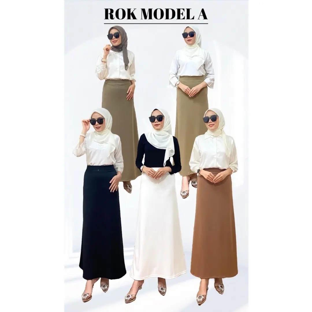 ROK  WANITA  MODEL A LINE