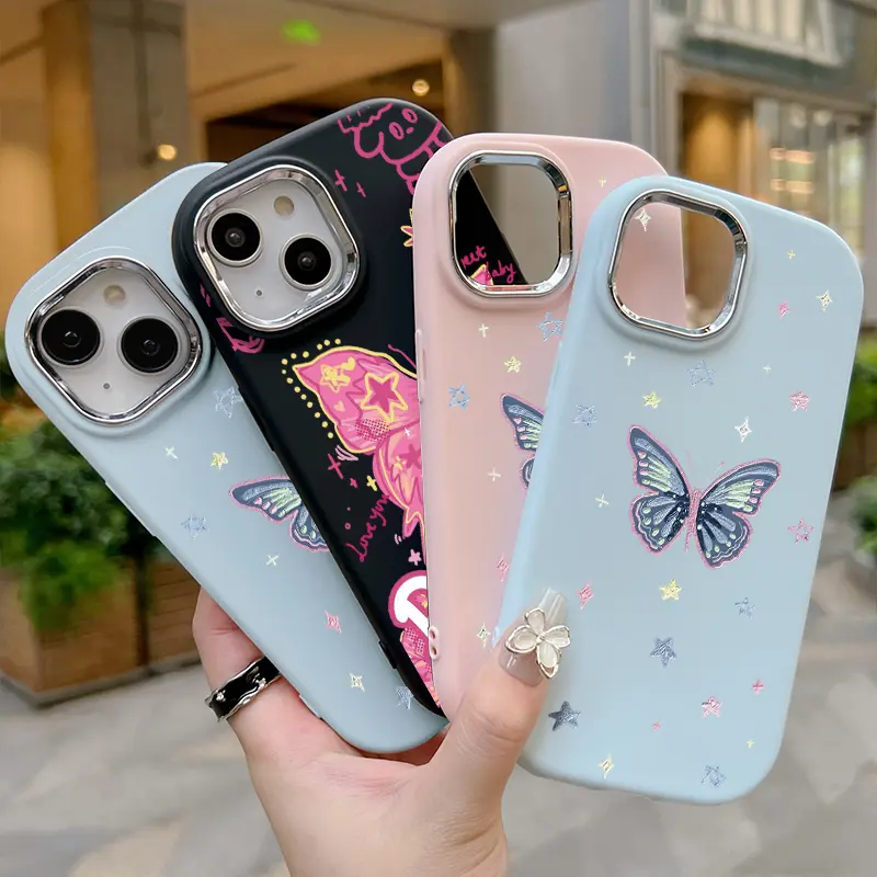 Casing Hp Untuk Samsung Galaxy A06 Case Kesing Cesing pola kupu-kupu Kasing Silikon lemak Softcase 8