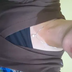 Kalung Titanium Liontin Perak Silver Lapis Emas Putih Anti Karat Tidak Luntur Selamanya Wanita Permata Nagita Kristal Fashion Elegan Hadiah