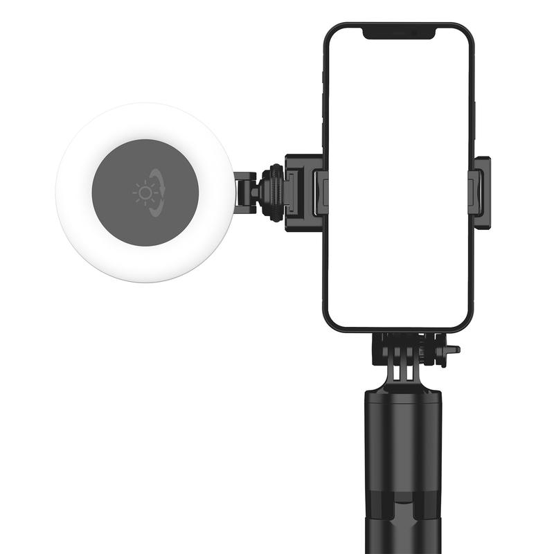 Product Introduction of 2055mm Selfie Stick Tripod with Wireless Remote Removable Fill Light Extendable Tripod with 1/4 Screw for Phone Camera Live Broadcast IOS Android 61