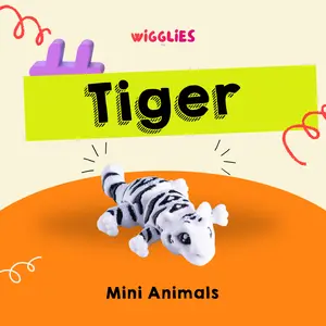 Wigglies Mini Animals Mainan Miniatur Hewan - Tiger