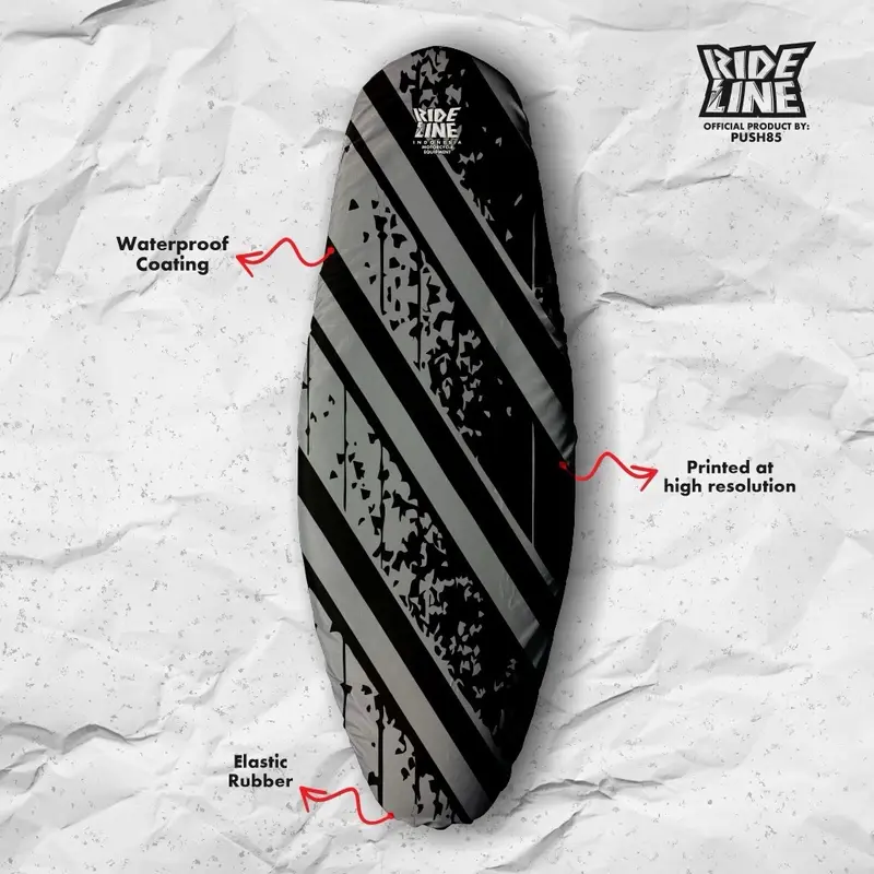 Rideline abstrak seat cover - sarung jok motor full print 2