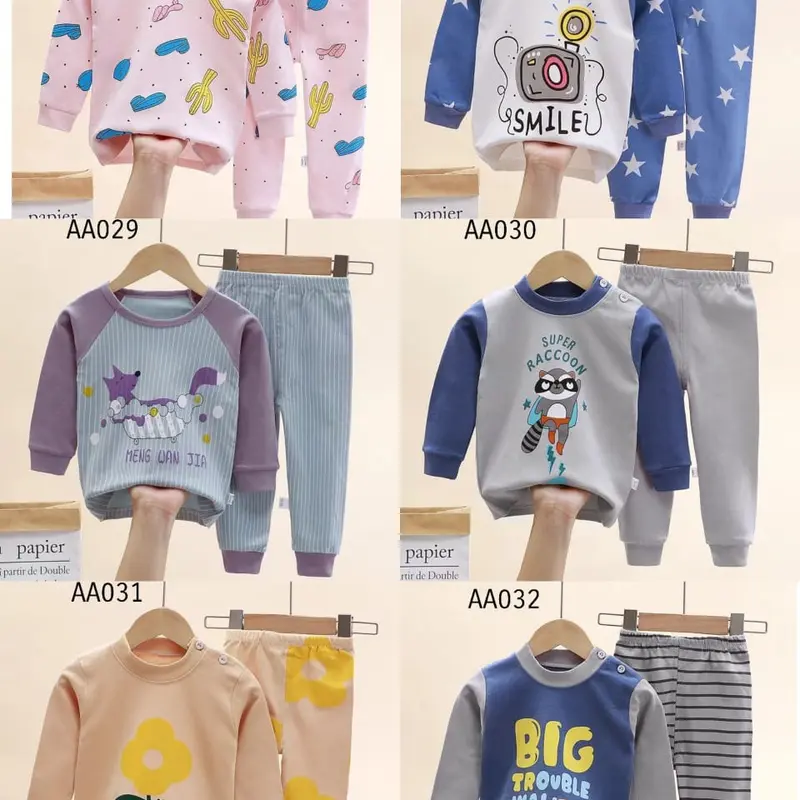 SETELAN PIYAMA ANAK IMPORT #AA027-032 0
