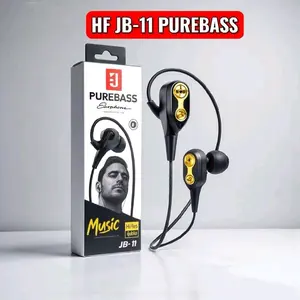 Headset Handsfree JB-11 PureBass Earphone Stereo Music Suara Jernih Dengan Mic