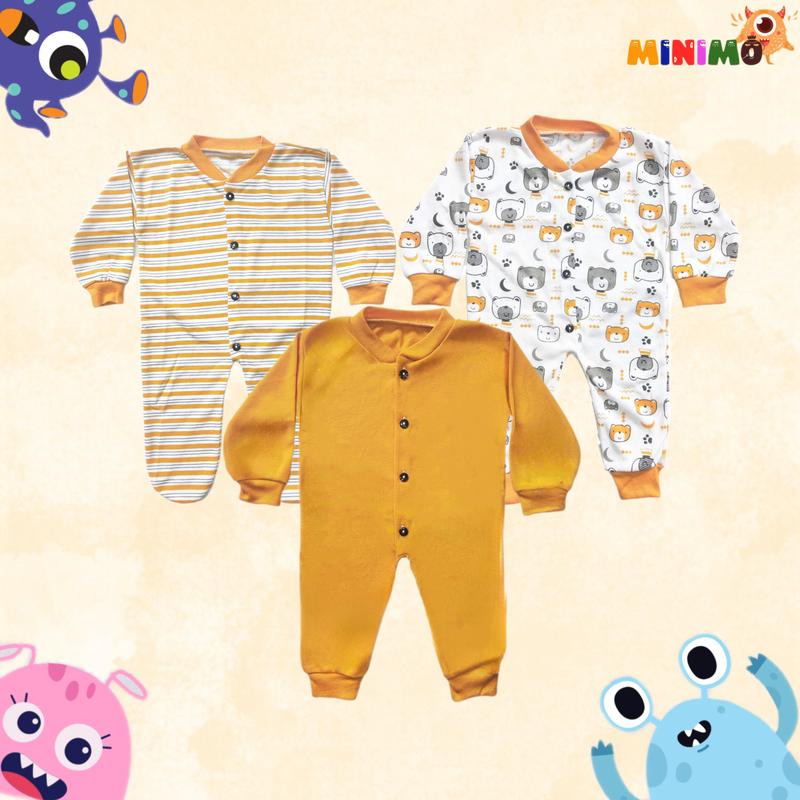 Baju Kodok Bayi | Baju Tidur Bayi | Jumpsuit Bayi | Baju Bayi Baru Lahir 2