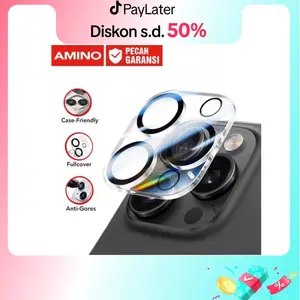 AMINO Tempered Glass Kamera Screen Protector Untuk Iphone 11 XR 16 16 Pro Max 16 Plus 15 Pro Max 15 Plus 14 Pro Max 14 Plus 13 Pro Max 12 Pro Max 12 Mini 11 Pro Max XS MAX Full Screen